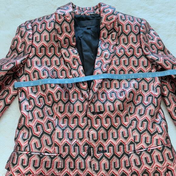 J.Crew women metallic jacket size 2 US Retail 780$ - Picture 8 of 8